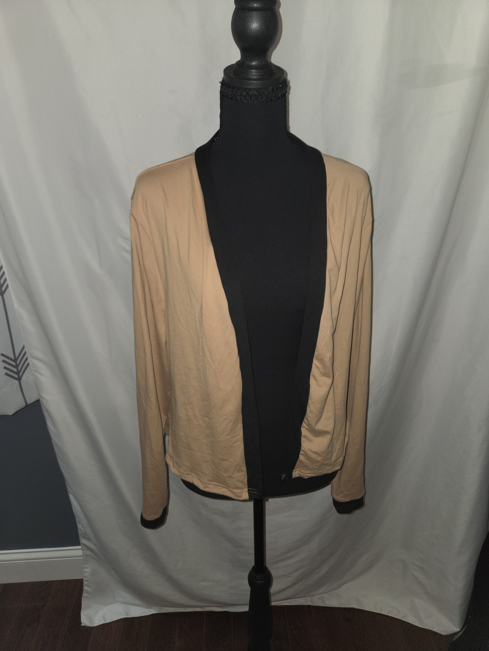 Classic Open-Front Women’s Cardigan - Camel 0094